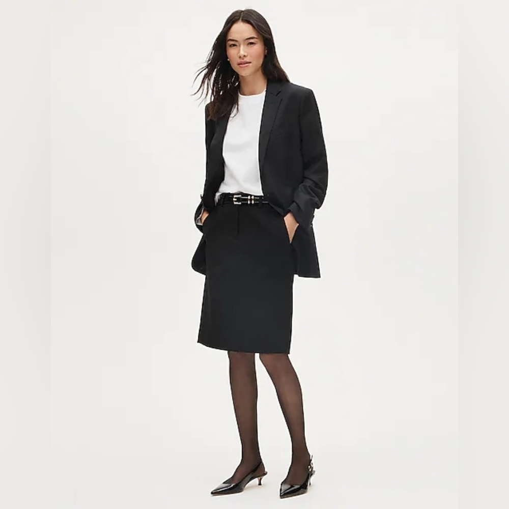 J. Crew Elegant Black Mini Skirt